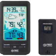 WEATHER STATION, TEMP. IN & OUTDOOR, HYGRO, BARO, FORECAST