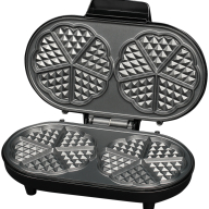 DOBLE WAFFLE MAKER WITH ADJ. THERMOSTAT, 1000W, NON STICK