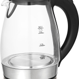 GLASS WATER KETTLE, 360°, 1.7L, MAX 2.200W