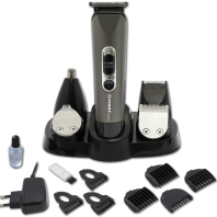 RECHARGEABLE HAIR CLIPPER, 5 DETACHABLE BLADES