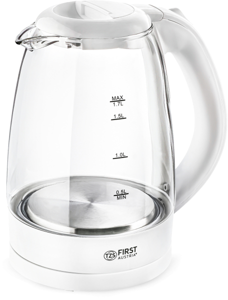 GLASS WATER KETTLE, 360°, 1.7L, MAX 2.200W