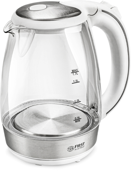 GLASS WATER KETTLE, 360°, 1.7L, MAX 2.200W