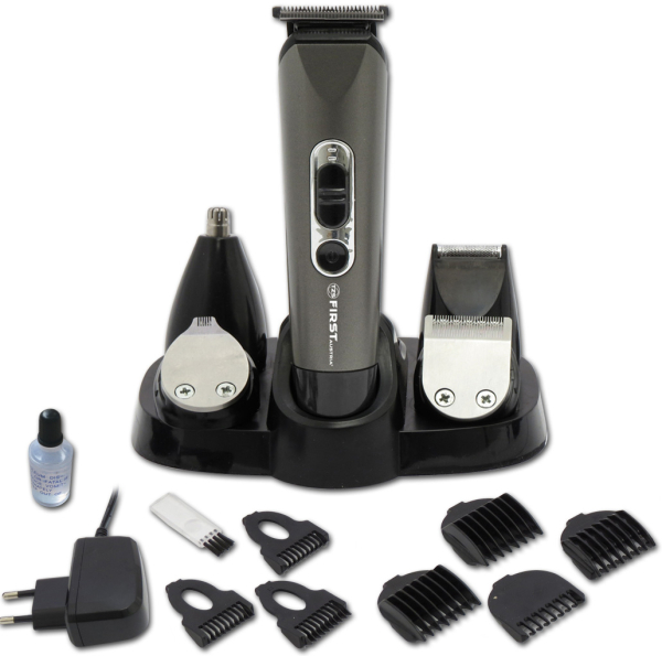RECHARGEABLE HAIR CLIPPER, 5 DETACHABLE BLADES