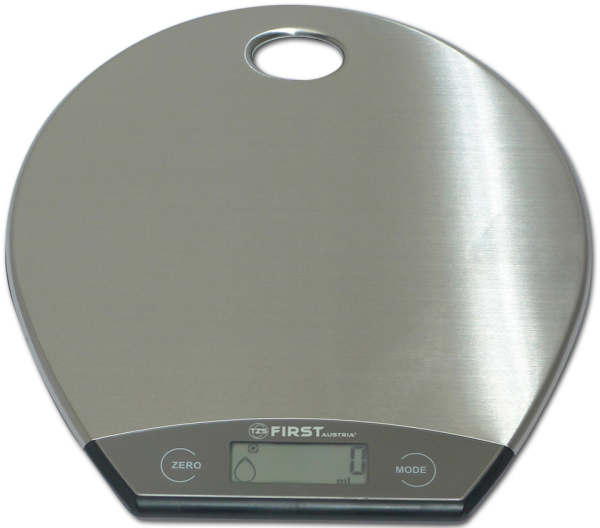 KITCHEN SCALE ELECTRONIC, STAINLESS, CAP. 5KG/1G, WITH HOLE