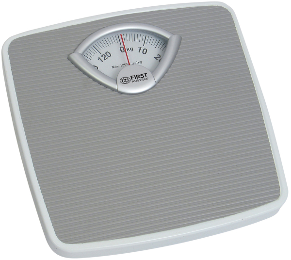 BATHROOM SCALE, MECHANICAL, 130KG, GREY